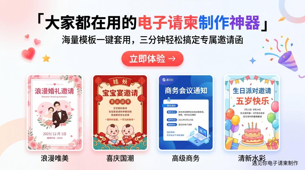 活动请柬分发太麻烦？一键生成适配全平台，发圈发笔记零违和